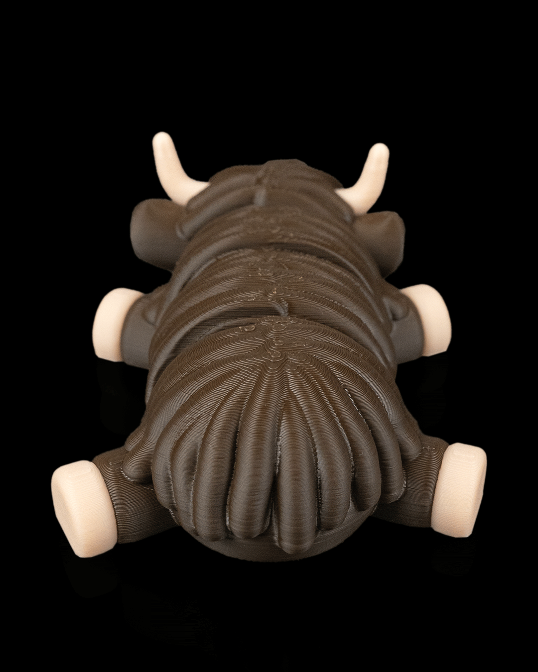 Highland Cow in Field Nest